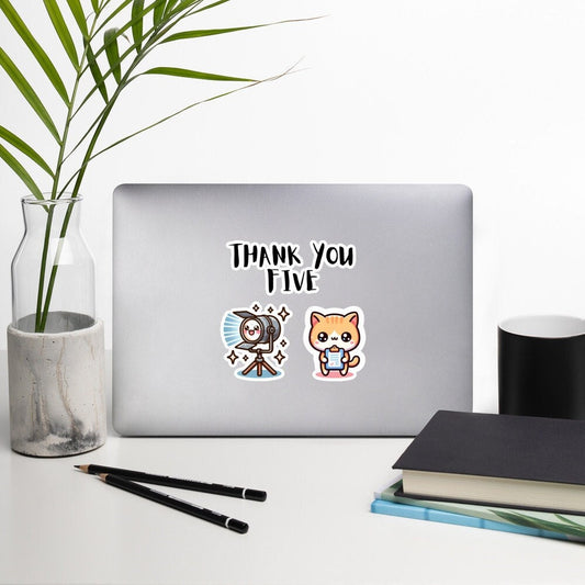 Thank you, Five. Stage Manager sticker theatre humor backstage jokes actor humor Bubble-free stickers