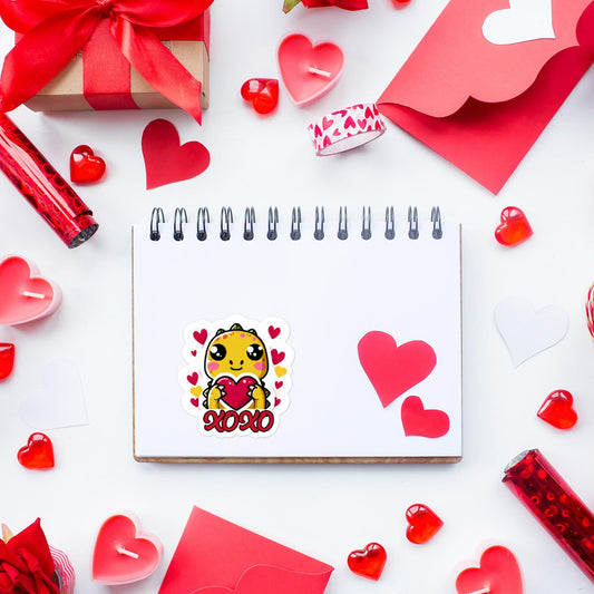 XOXO Dinosaur Valentine Sticker Gifts Dinosaur valentines fun stickersBubble-free stickers