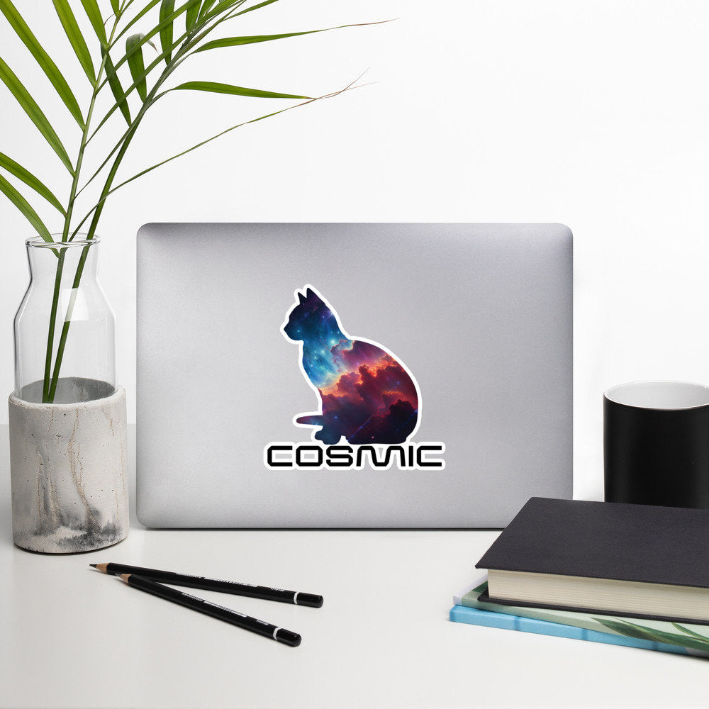 Cat stickers Fun Outer Space Astronomy Stickers Kitty Cat Gift Cosmic Cat Stickers
