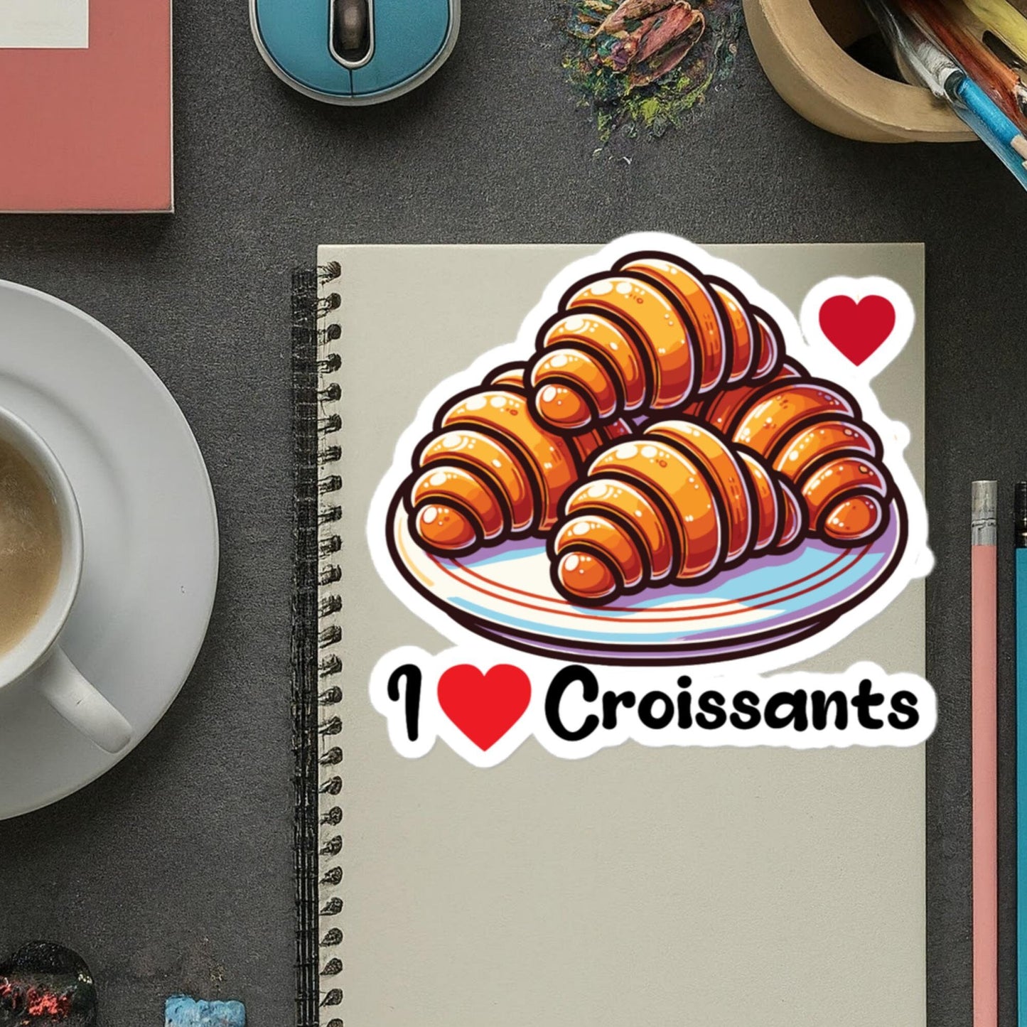 Sticker Baking Croissants Stickers Pastry Chef Stickers Gifts Baker Stickers Croissants