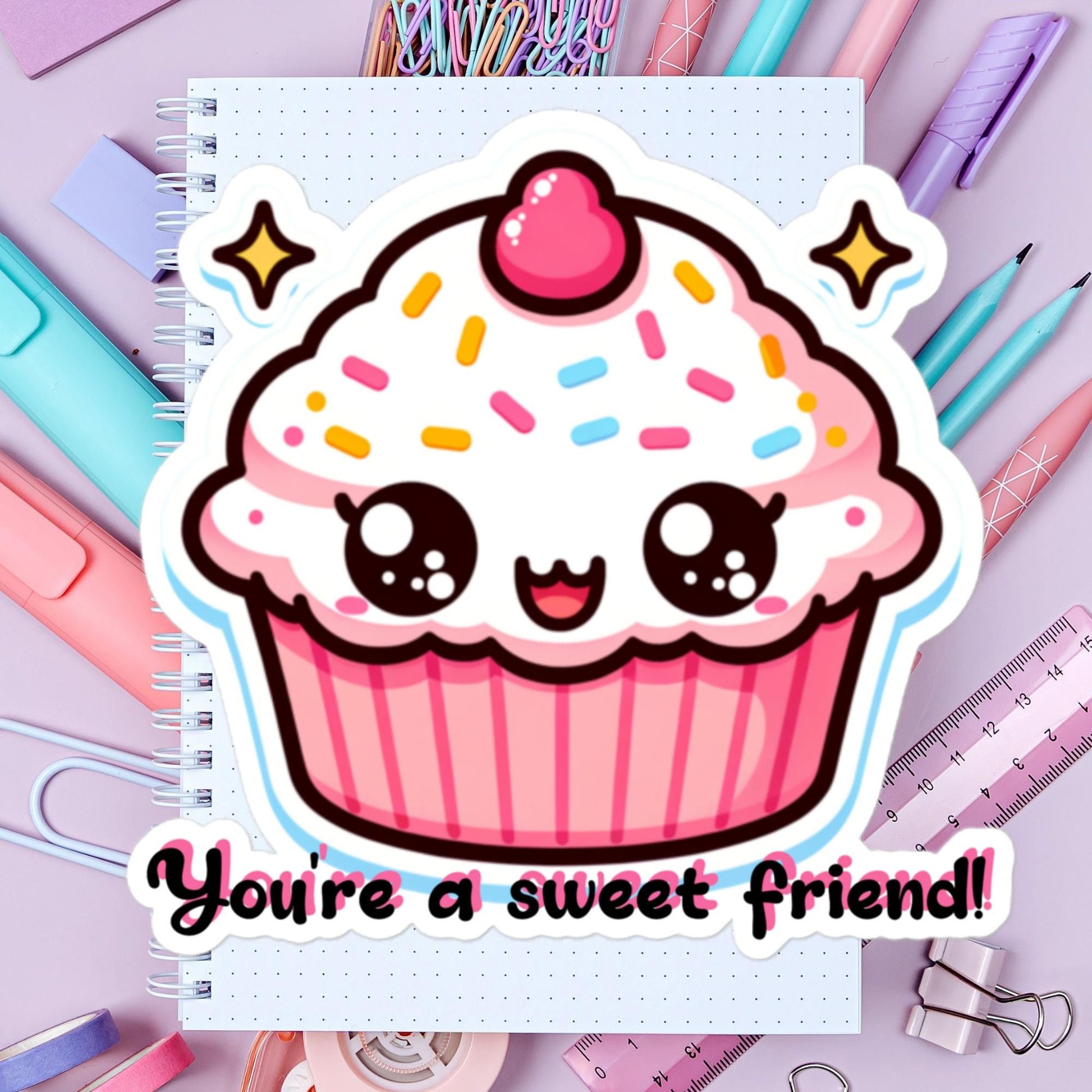 Stickers Cupcake Friend Gift Stickers Gifts Friends Baking Kitchen Humor Friends Stickers Gifts
