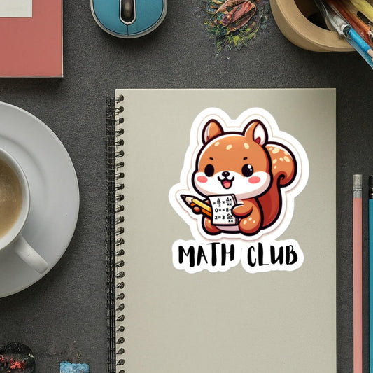 Stickers Math Club School Clubs Sticker Math Gifts Teacher Student Stickers Math Club