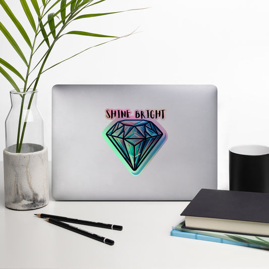Stickers Gemstone Crystals Holographic Stickers Crystal Magic Diamond Stickers Holographic