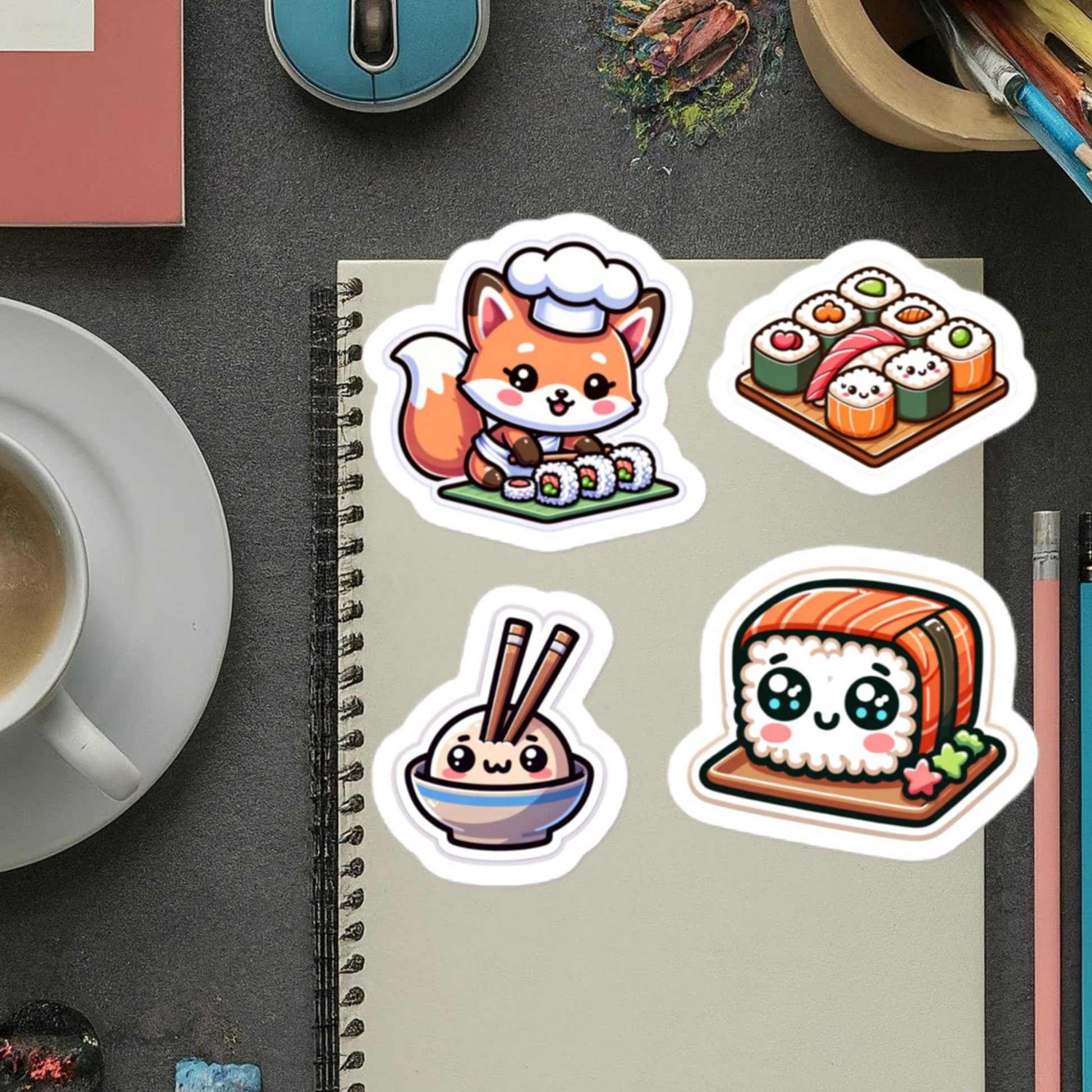 Stickers Sushi Chef Food Humor Stickers Chef Baking Sushi Stickers Food Humor Kitchen Humor Gift Sushi Stickers