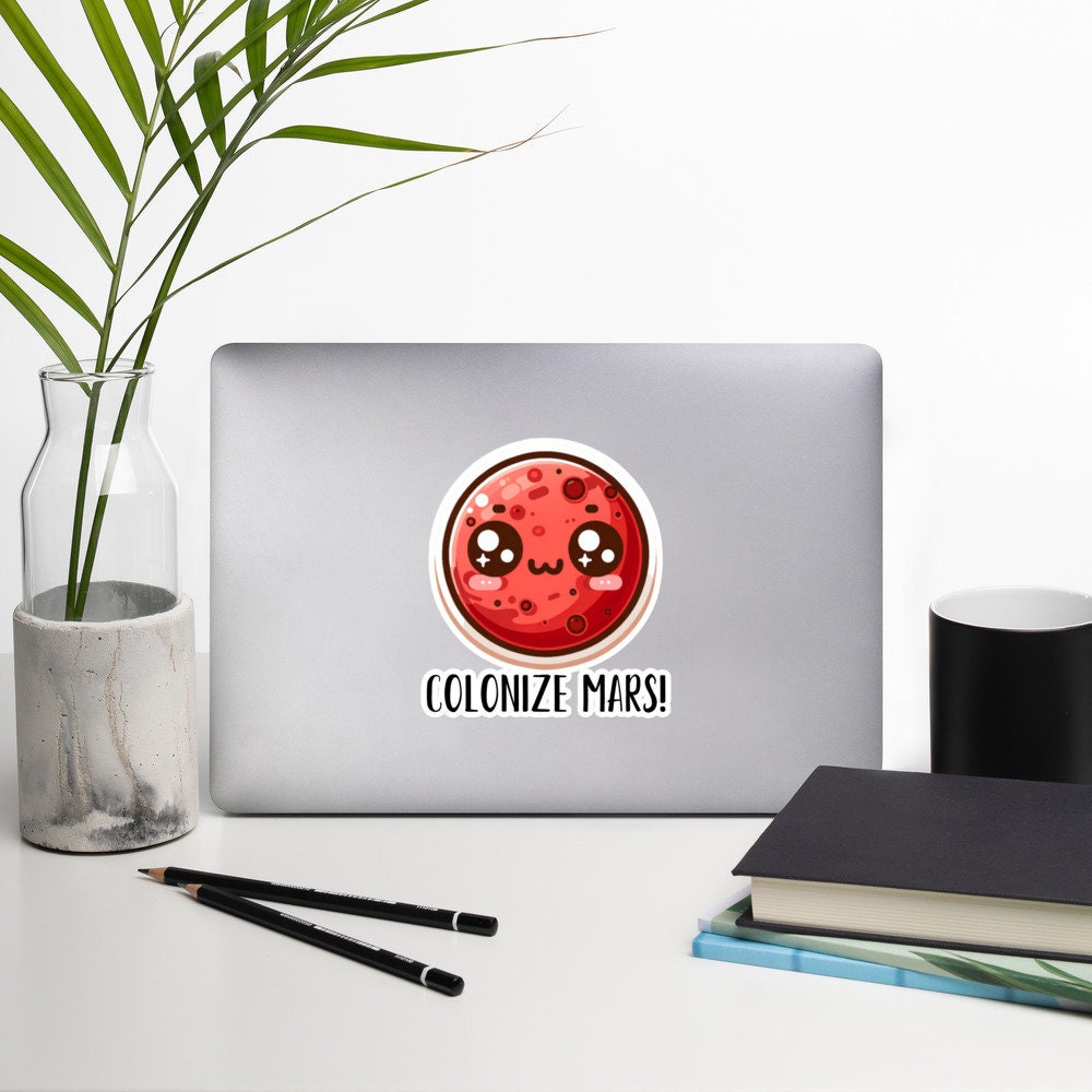 stickers Mars astronomy humor space stickers astronomy space stickers Mars fun