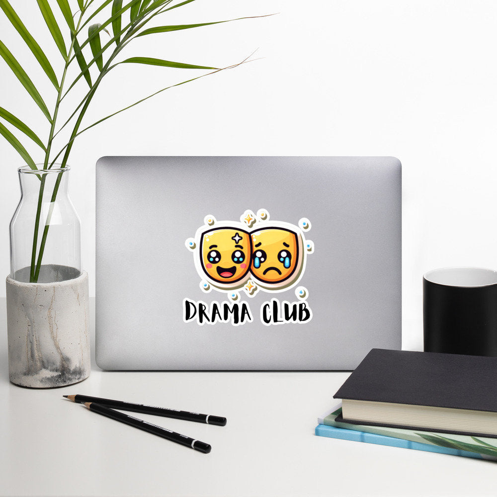 stickers drama club school theater stickers theater club drama masks stickers drama stickers